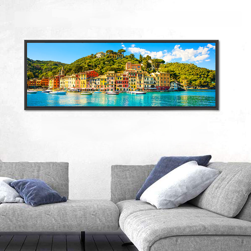Colorful Portofino Harbor Wall Art