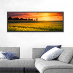 Wheat Field at Golden Hour Wall Art