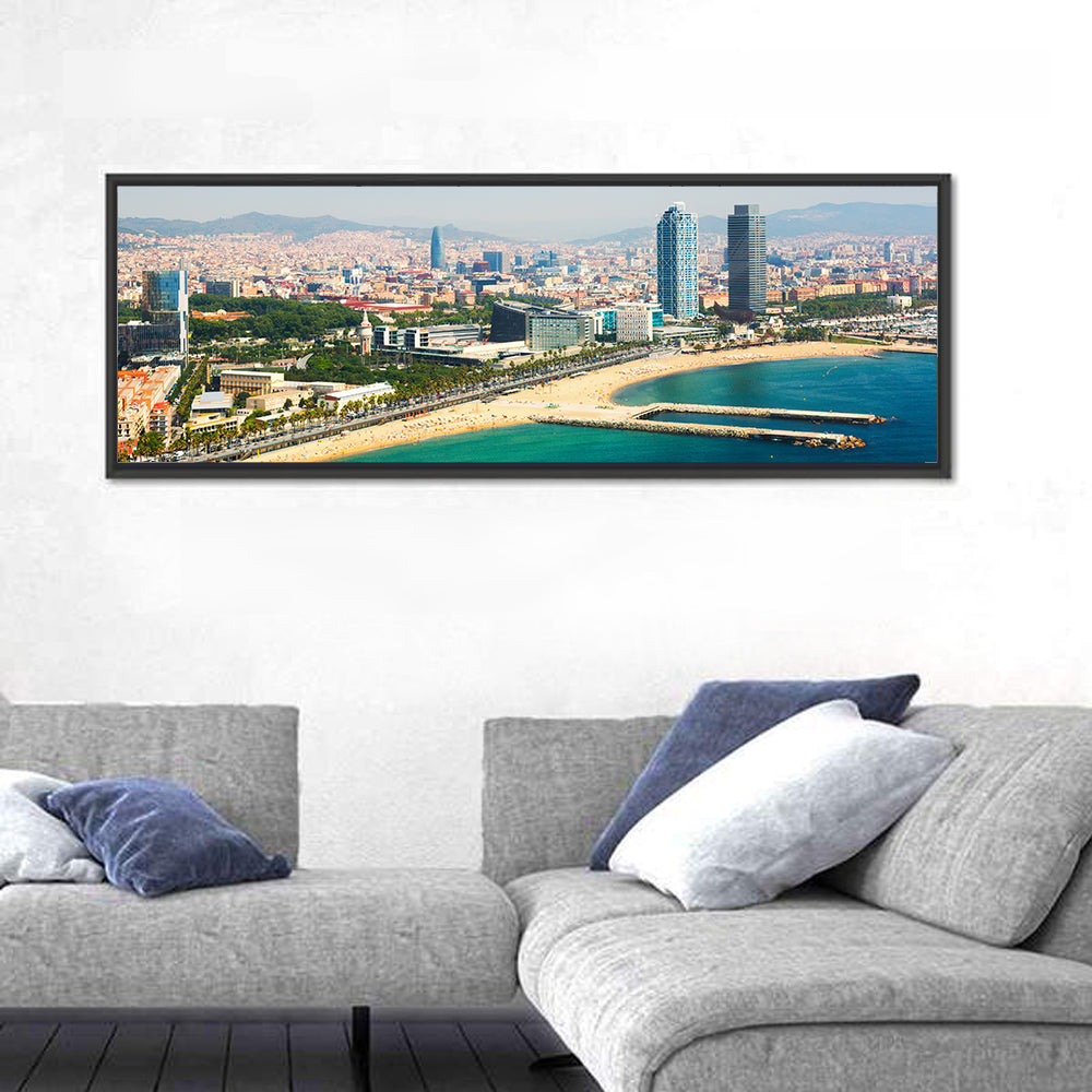 Barcelona from the Mediterranean Wall Art