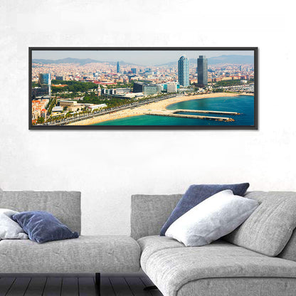 Barcelona from the Mediterranean Wall Art