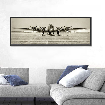 B-17 Bomber Front View Wall Art