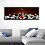 Red Queen Chess Composition Wall Art