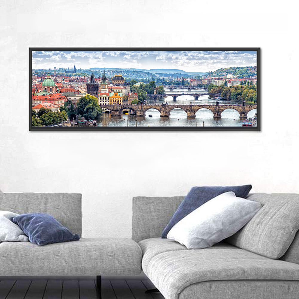 Vltava River Bridges, Prague Wall Art