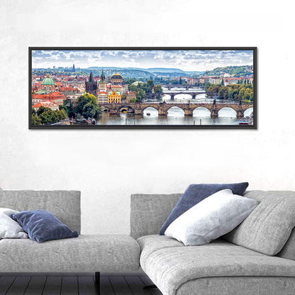 Vltava River Bridges, Prague Wall Art