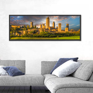 Vineyards Of San Gimignano Tuscany Wall Art