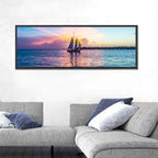 Key West Sailboat at Sunset Wall Art