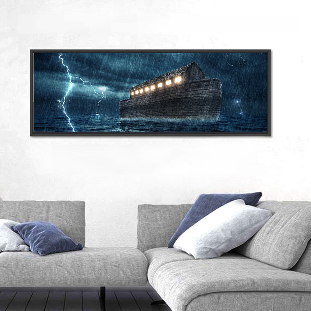 Noah's Ark in Lightning Storm Wall Art