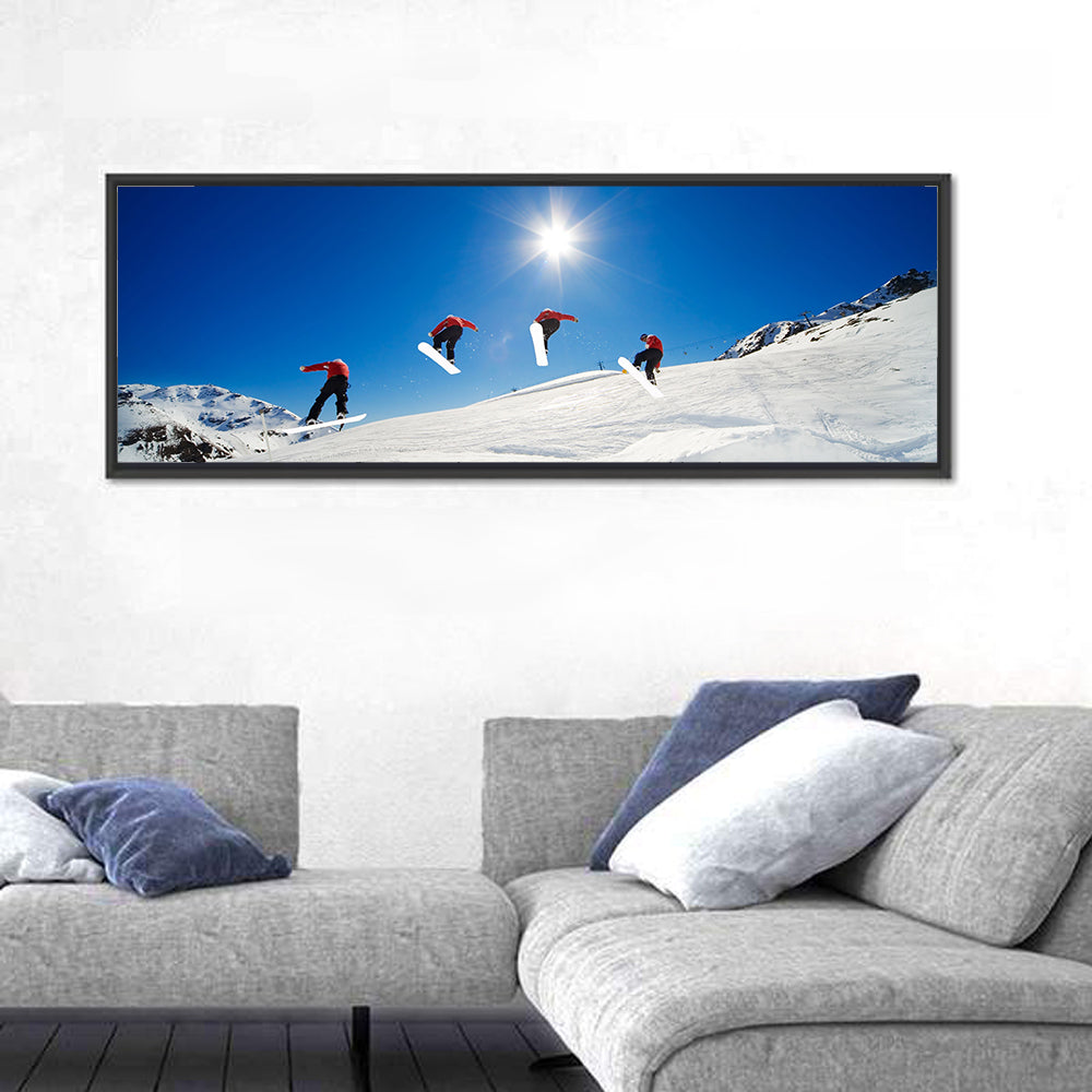 Snowboarder Jump Sequence Wall Art