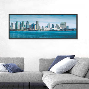 San Diego City Bay Skyline Wall Art