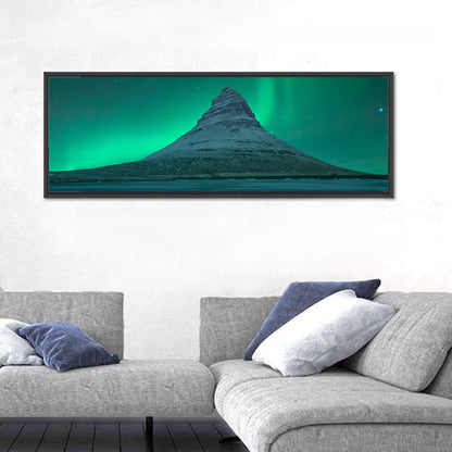 Northern Lights At Mount Kirkjufell Wall Art