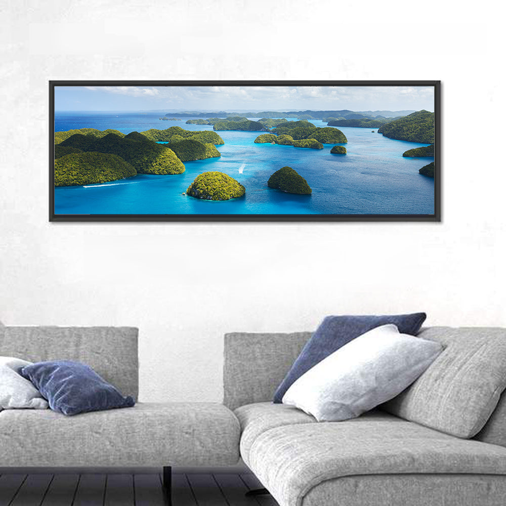 Rock Islands Aerial View Wall Art