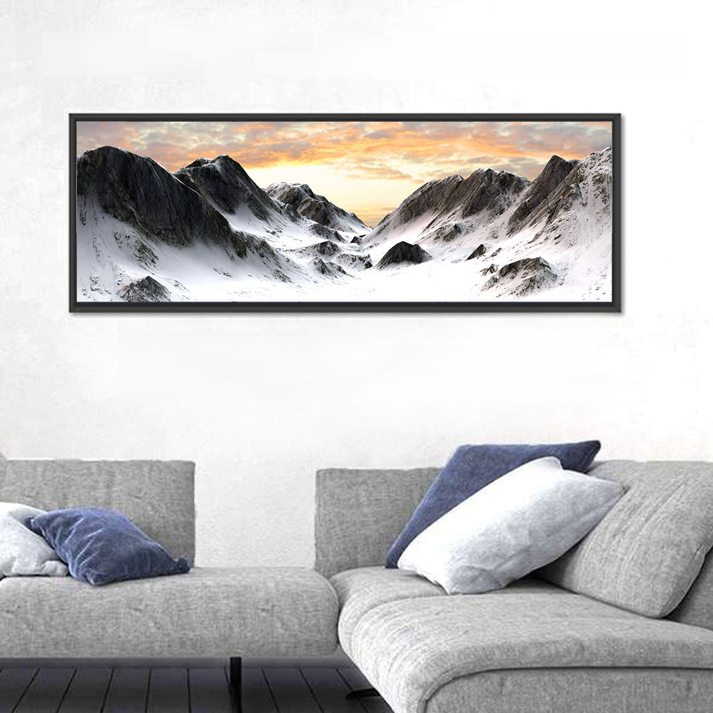 Snowy Mountain Peak Wall Art