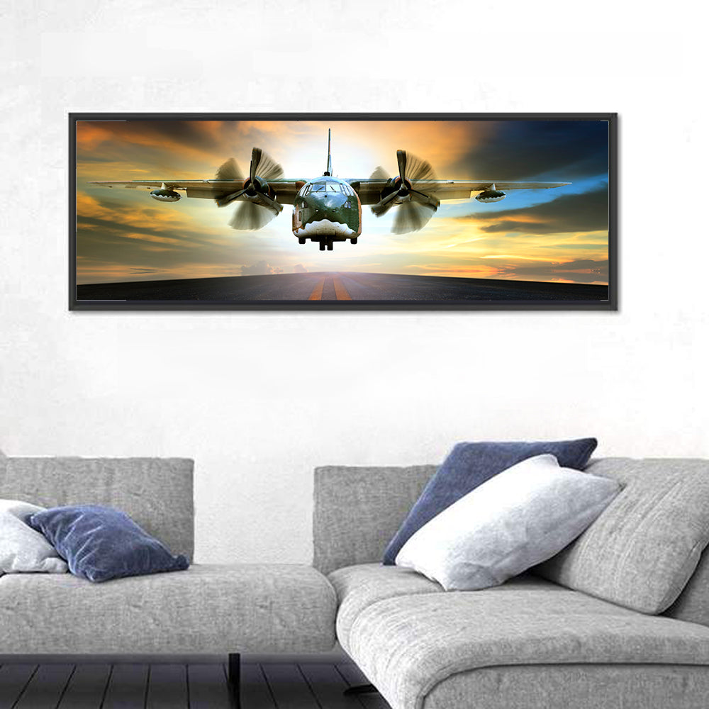 Old Military Container Plane Wall Art