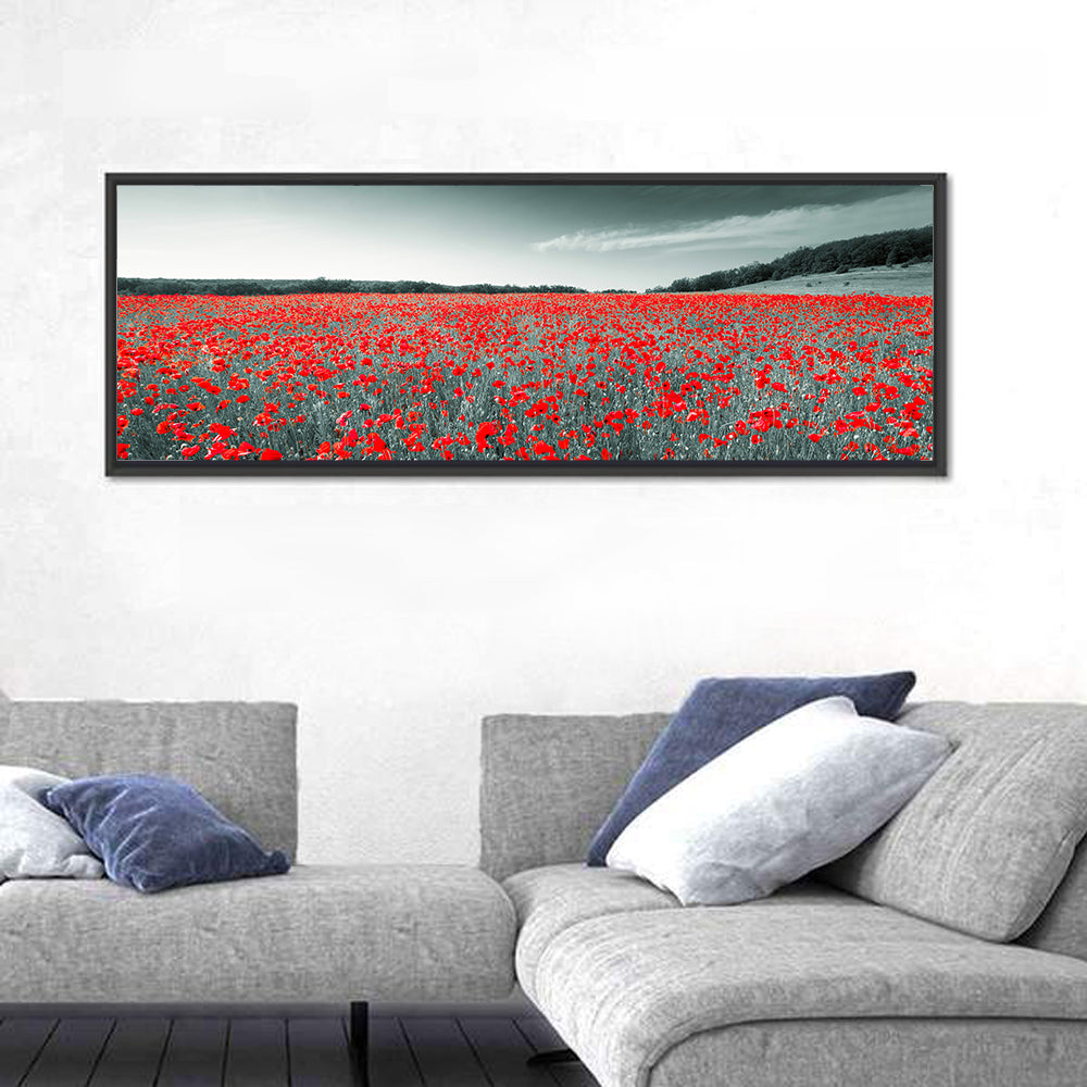 Red Poppy Field Wall Art