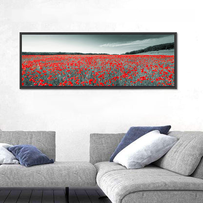 Red Poppy Field Wall Art