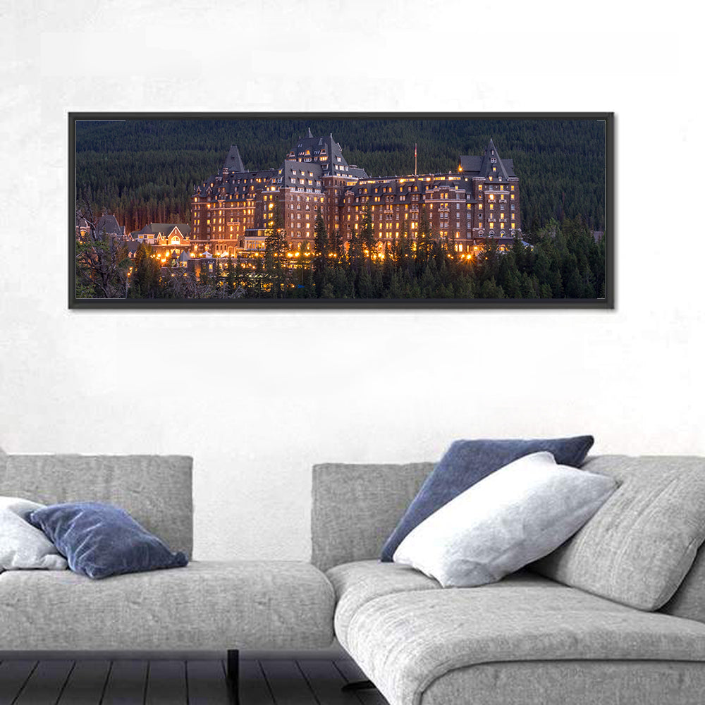Fairmont Banff Springs at Dusk Wall Art