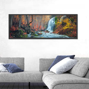 Silver Stream Waterfall In Crimea Wall Art