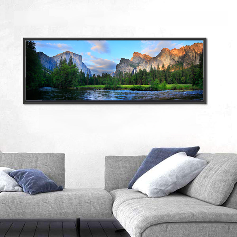 Yosemite Valley Golden Hour Vista Wall Art