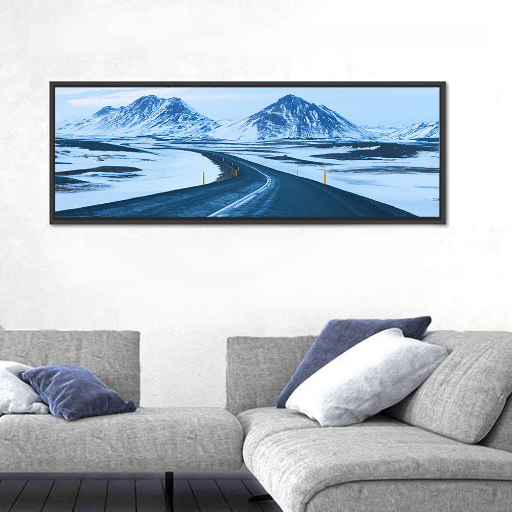Iceland Ring Road to Snowy Peaks Wall Art