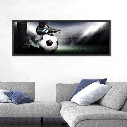 Low Angle Soccer Cleat Close Up Wall Art