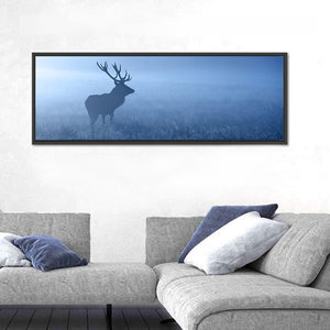 Red Deer Stag Silhouette Wall Art