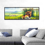 Dandelion Field Landscape Wall Art