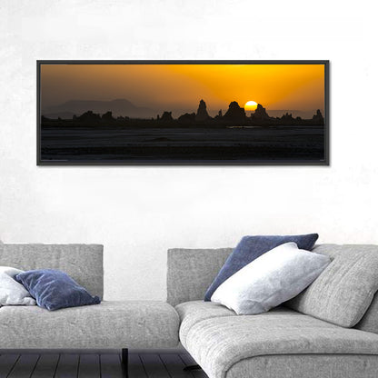 Sunset Over Lac Abbe Wall Art
