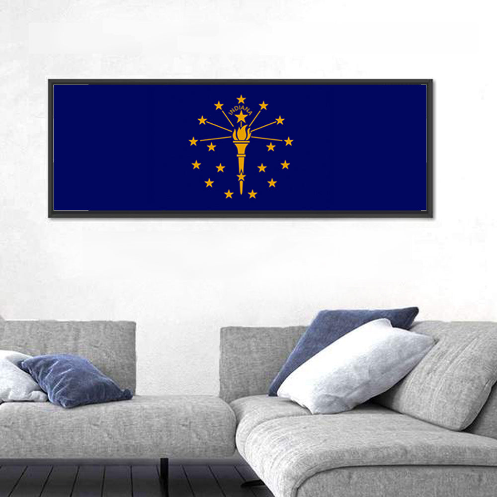 Indiana State Flag Graphic Wall Art