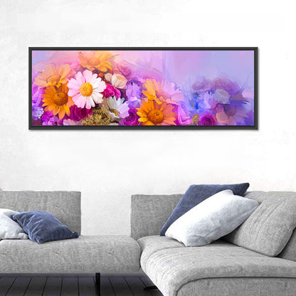 Spring Blooms with Gradient Wash Wall Art
