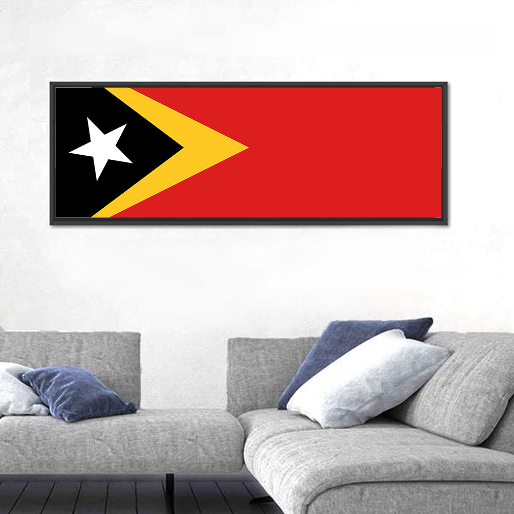 Timor-leste National Flag Wall Art