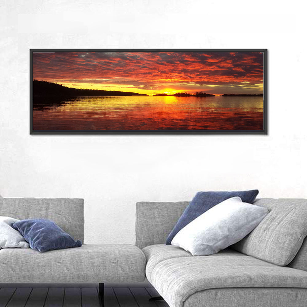 Lake Athabasca Sunset Reflection Wall Art