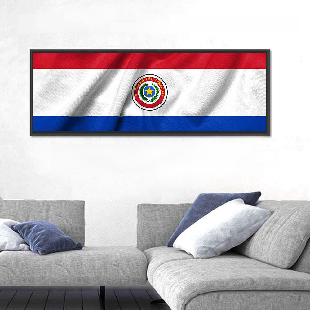 Paraguay Flag with Emblem Wall Art