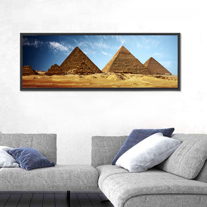 Giza Pyramids Valley View Wall Art