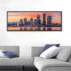 Louisville Skyline at Sunset Wall Art