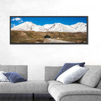Karakoram Snow Peaks with Road Wall Art