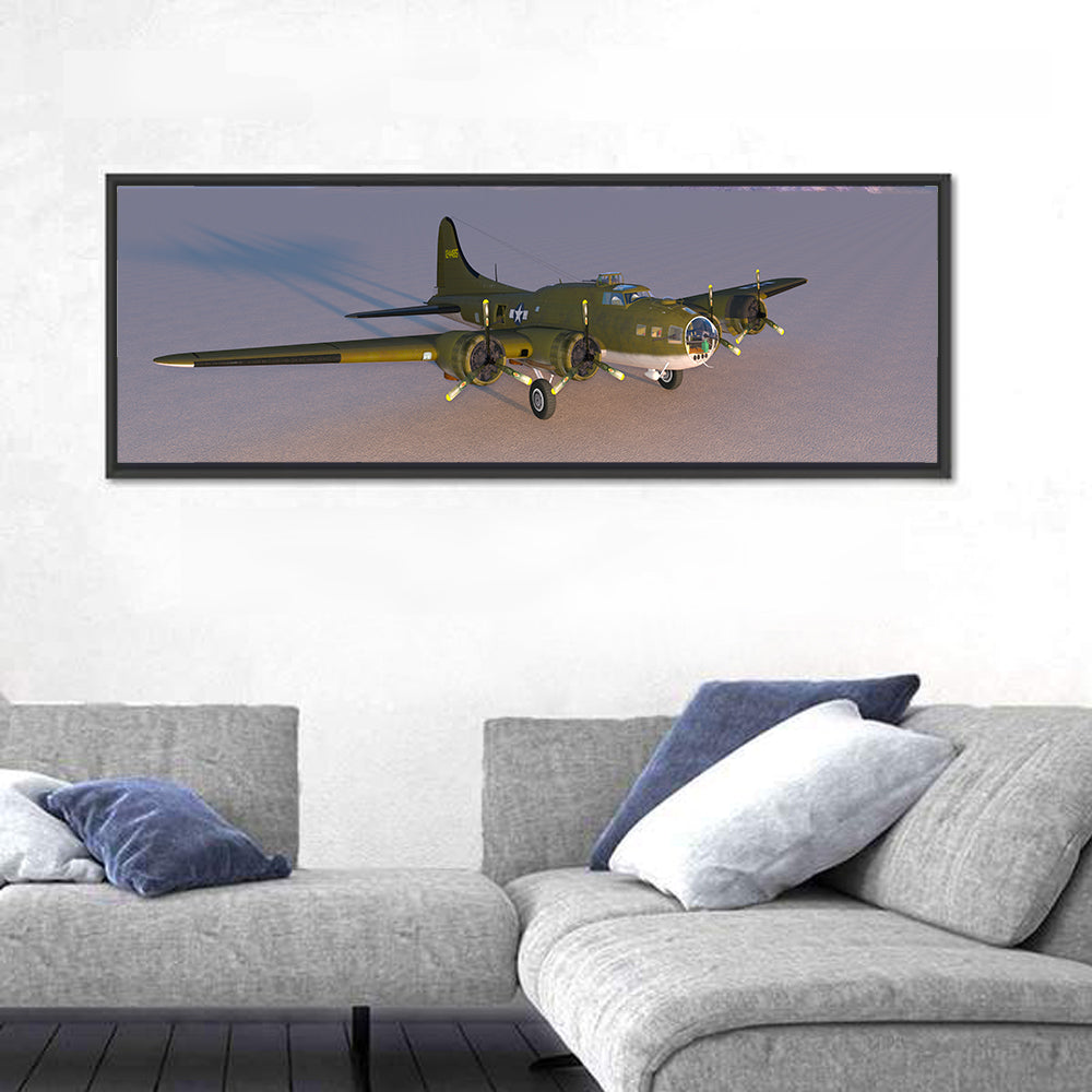 US Four-engine Propeller Bomber Wall Art