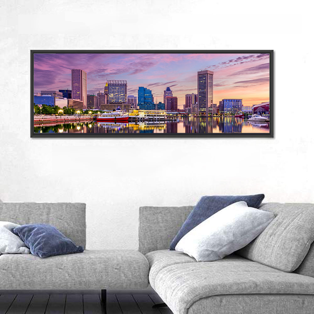 Baltimore Inner Harbor Skyline Wall Art