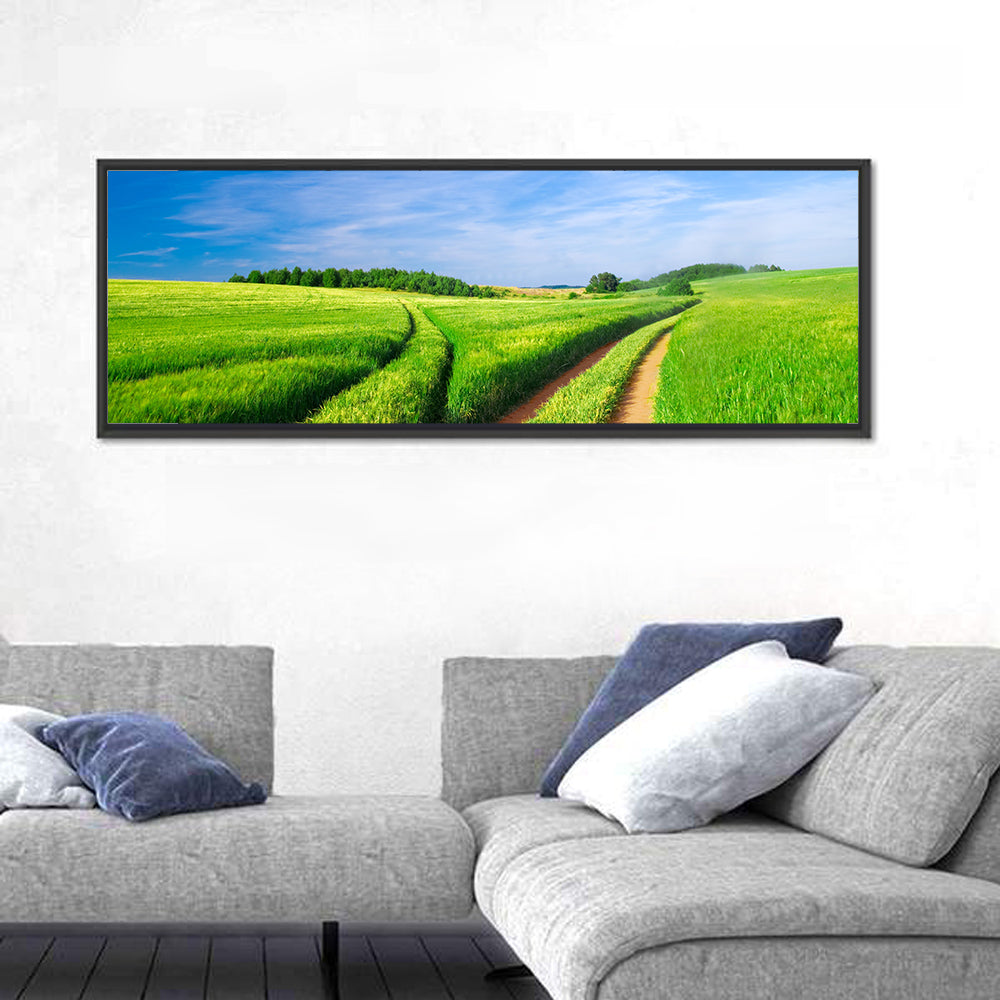 Summer Meadow with Dirt Path Wall Art