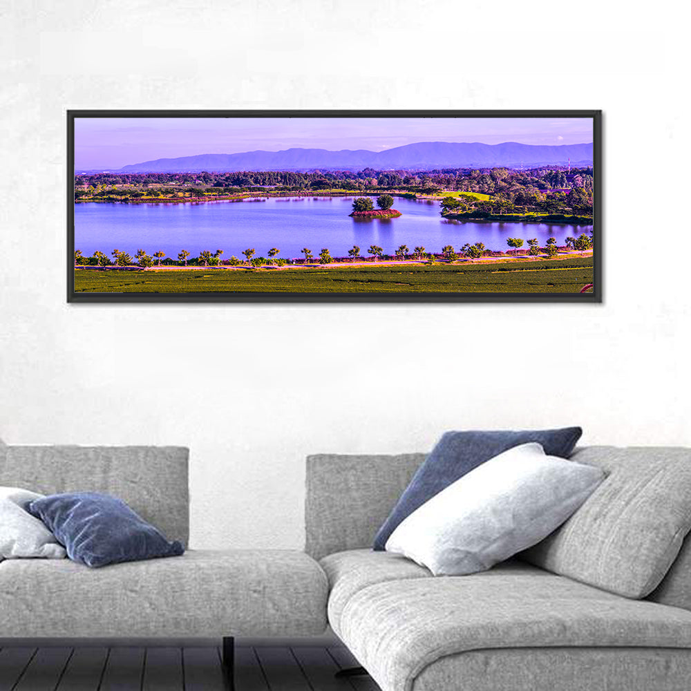 Thai Tea Plantation and Lake Wall Art