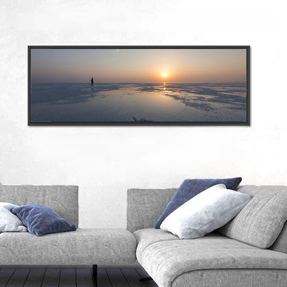 Danakil Desert Sunrise Over Lake Assal Wall Art
