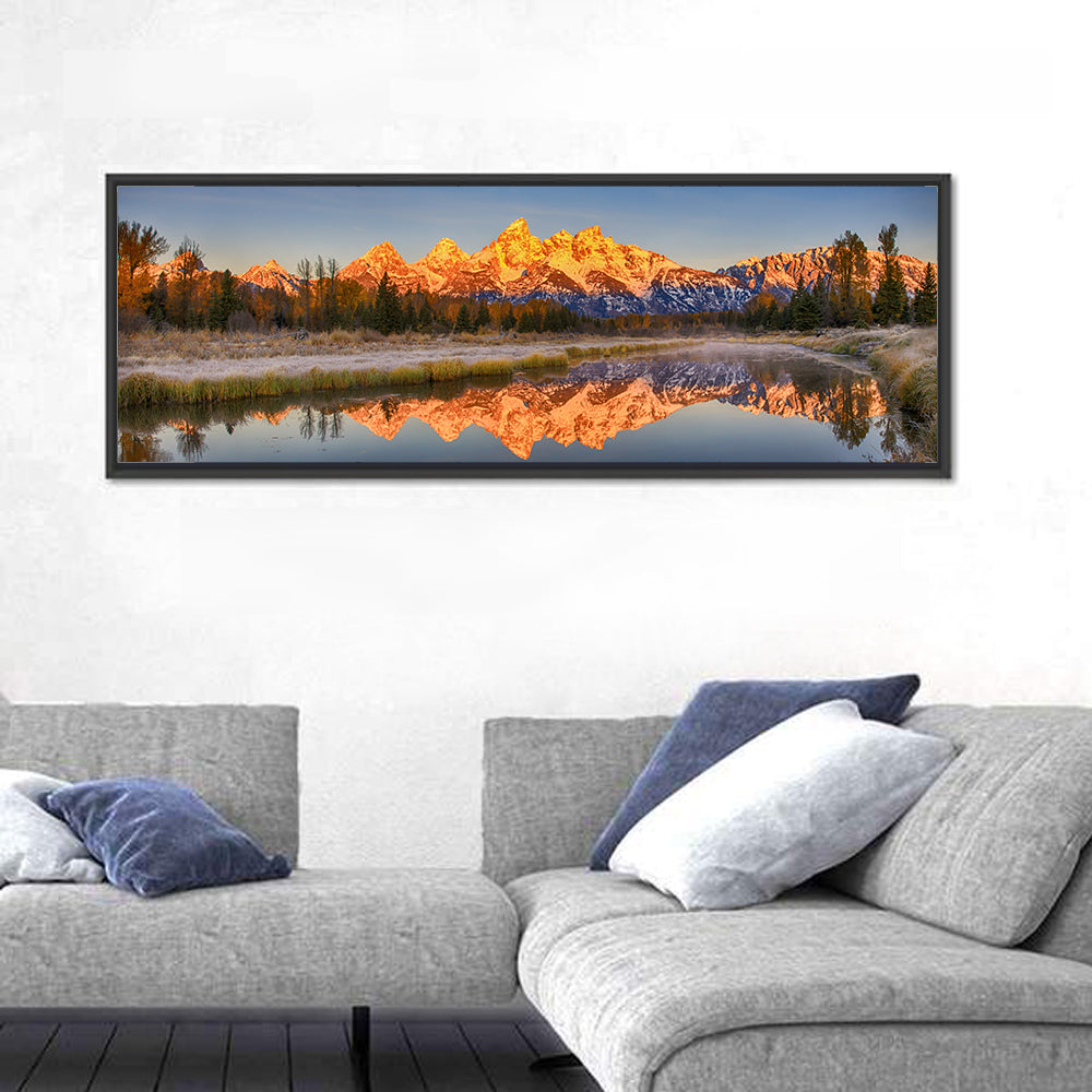 Grand Teton Sunrise Reflection Wall Art