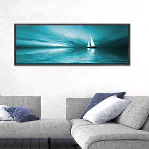 Sailing Boat Sunset Wall Art