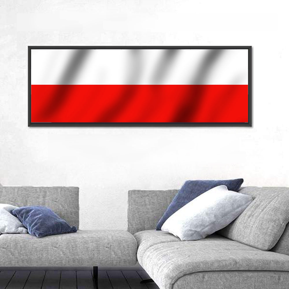 Waving Flag of Poland Wall Art