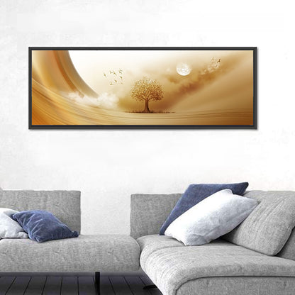 Moonlit Desert Tree Wall Art