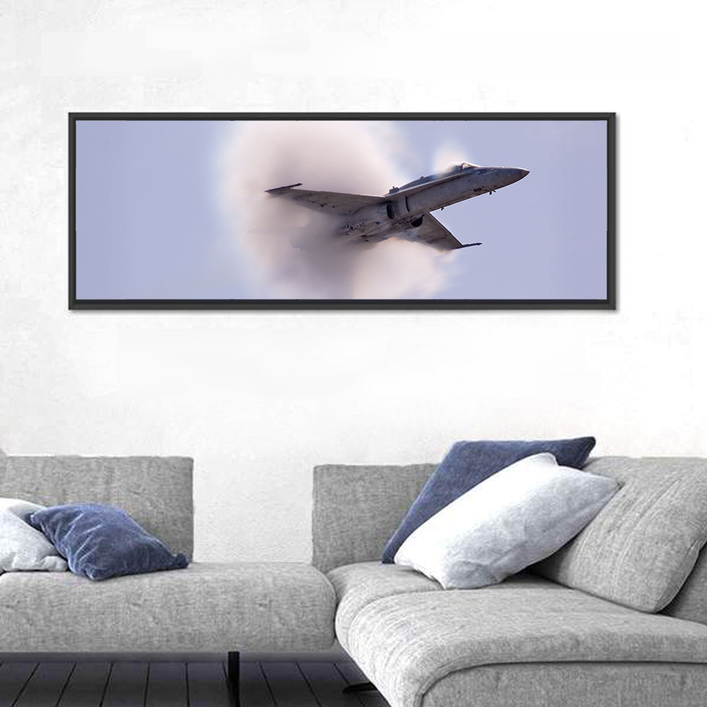 Supersonic Fighter Jet with Vapor Cone Wall Art