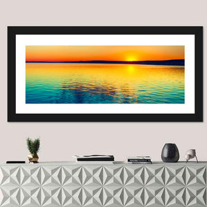 Sunset Over The Lake In Russia Wall Art