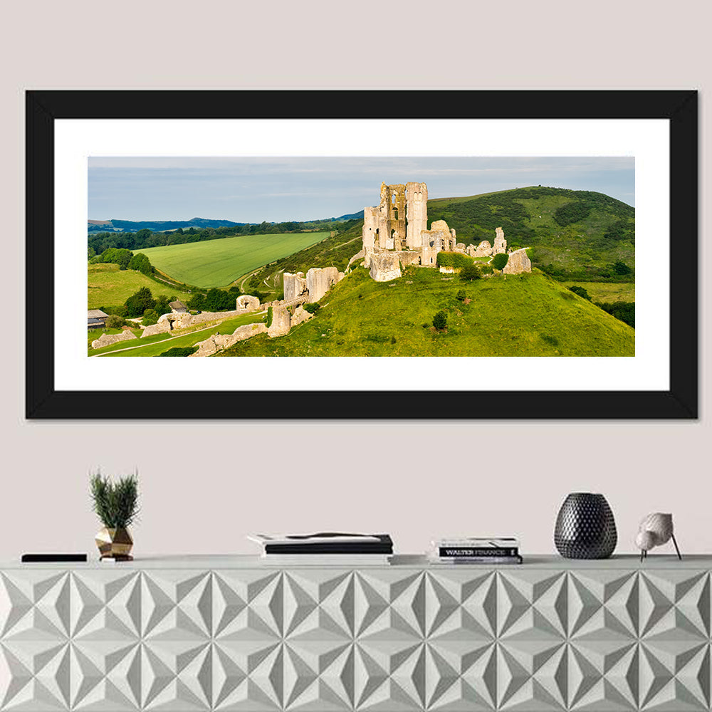 The Ruins Of Corfe Castle Wall Art