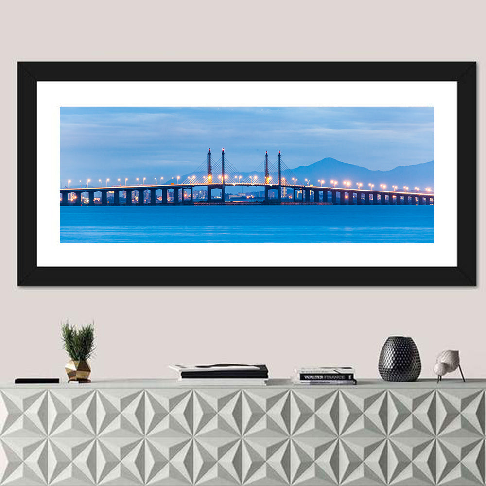 Penang Bridge at Dusk Wall Art