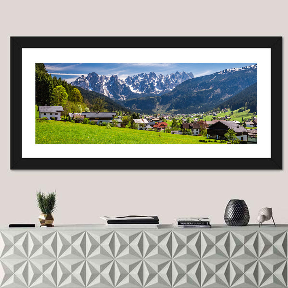Gosau Village in Austrian Alps Wall Art