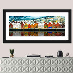 Bryggen Harbor, Bergen Wall Art